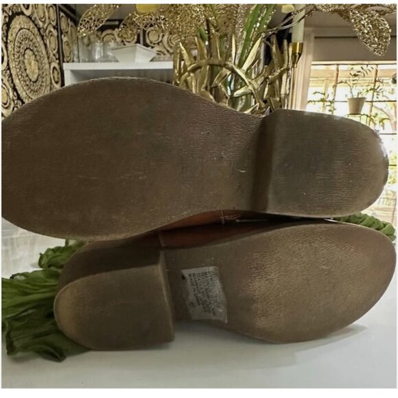 Brown Kids Cowboy Boots With Glitter Stitching Size 4 - Picture 6 of 13